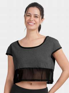 United Classic Grey Workout Crop Top