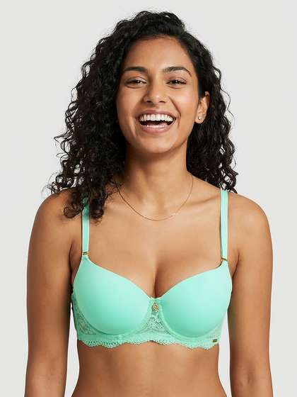 Susie Green Blue Padded Wired Ultimate Push Up Bra