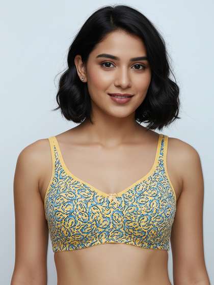 Susie Impala Blue High Support Seamed Everyday Non Padded Bra