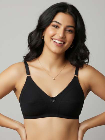 Susie Black Beauty Wirefree No Sag M Frame Bra