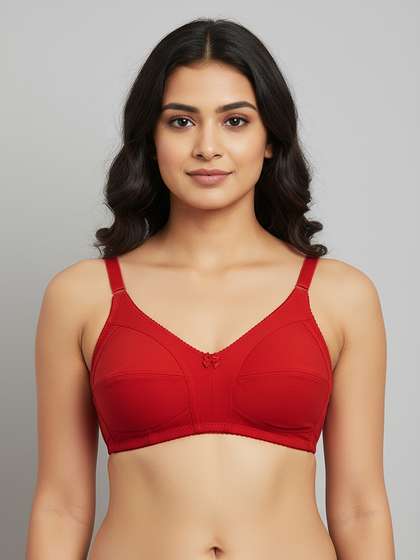 Susie Fiery Red Wirefree No Sag M Frame Bra