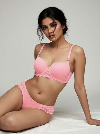 Susie Romance Rose Padded Wired Ultimate Push Up Bra Lingerie Set