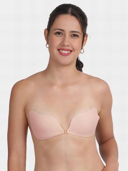 Shyle Adhesive Light Brown Backless Strapless Bra
