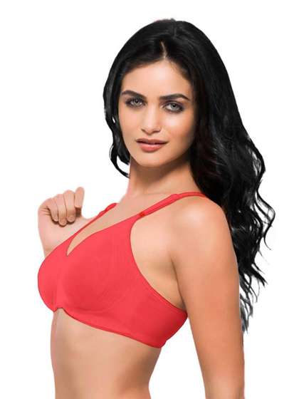 Laavian Fluorange Full Coverage Bra