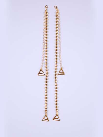 Shyle Gold Embossed Round Adjustable Decorative Strap