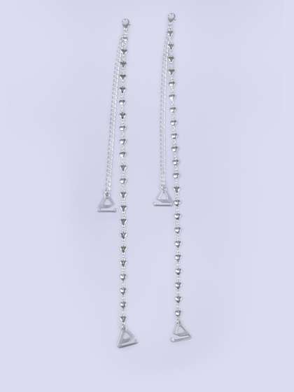 Shyle Silver Heart Adjustable Decorative Strap