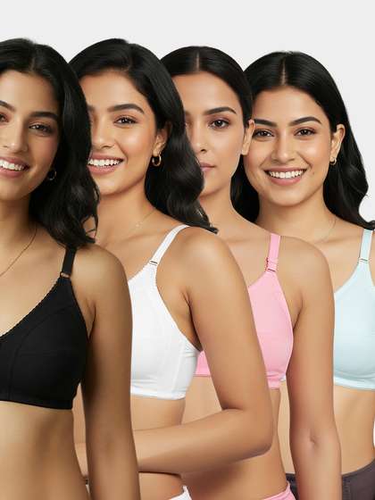 Susie Multicolor Wirefree No
                                    Sag M Frame Bra Combo C