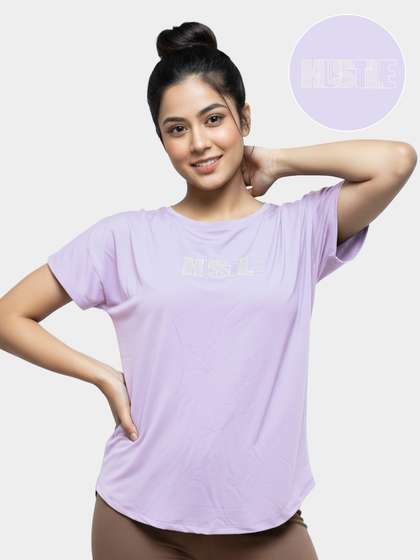 Shyaway Lavender Kimono Sleeves T-Shirt