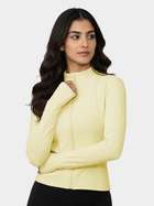 Shyle Lemonade Yellow Snug Fit Full Sleeve Jacket