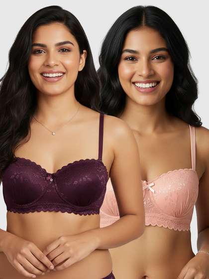 Susie Ruched Cup Longline Balconette Bra Combo