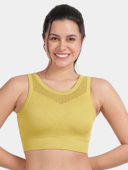 Shyle Mint Green Full Knit Low Impact Sports Bra