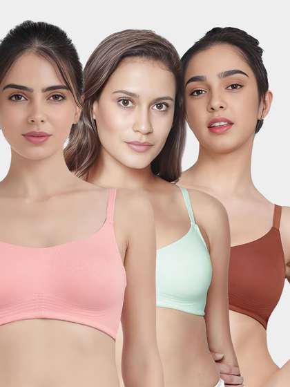 Susie Multicolor Bottom Encircled Moulded Everyday Bra Combo D