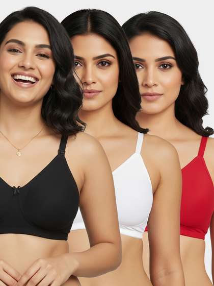 Susie Multicolor Non Padded
                                    Wirefree Full Coverage Everyday Bra
                                    Combo A