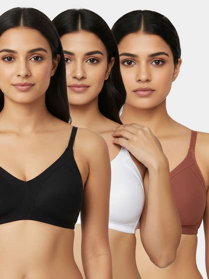 Susie Multicolour Moulded
                                    M-Frame Non Padded Everyday Bra
                                    Combo A