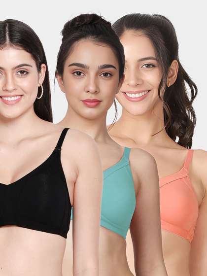 Susie Multicolour Moulded M-Frame Non Padded Everyday Bra Combo B