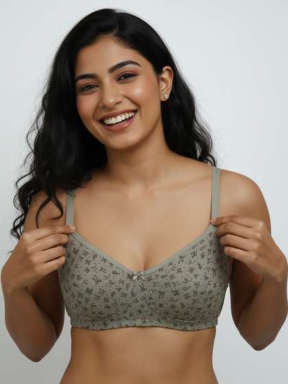 Susie Griffin Secret Side Shaper Basic Moulded Printed Bra