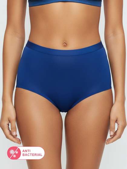 Susie Sodalite
                        Blue Breathable Cotton High Waist Brief