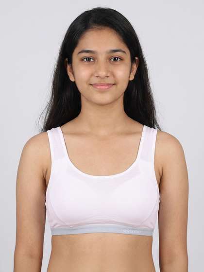 Shyle Teens Blush Pink Outer Elastic Slip On Bra