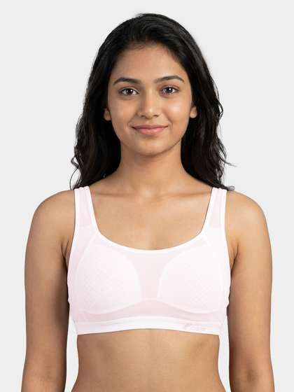 Shyle Teens Blush Pink Wirefree Full Coverage Slip On Bra