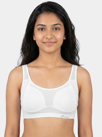 Shyle Teens Bright White Wirefree Full Coverage Slip On Bra