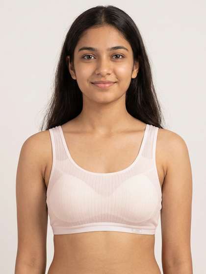 Shyle Teens Blush Pink Everyday Comfort Slip On Bra