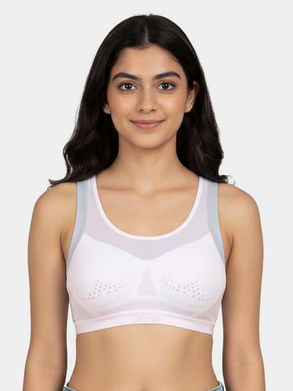 Shyle Teens Light Pink Padded Racer Back Slip On Bra