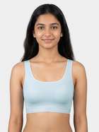 Shyle Teens Light Blue Padded Seamless Slip On Bra