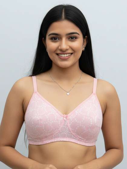 Susie Vanilla Rose Secret Side Shaper Basic Moulded Printed Bra