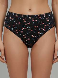 Susie Black Bean Floral Printed Hipster Panty