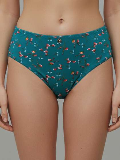 Susie Costal Blue Floral Printed Hipster Panty