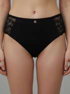 Susie Black Bean Center Lace Hipster Panty