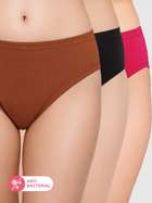 Susie Multicolor Medium Coverage Solid Bikini Panty Combo N