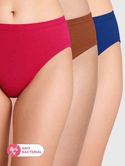 Susie Multicolor Medium Coverage Solid Bikini Panty Combo O