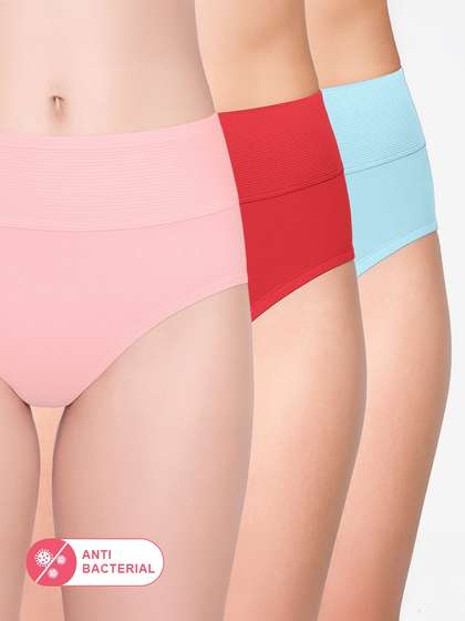 Susie Multicolor Solid Tummy Tucker Panty Combo Av