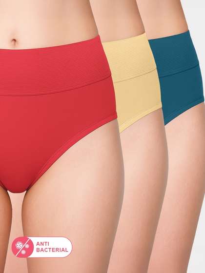 Susie Multicolor Solid Tummy Tucker Panty Combo Bn
