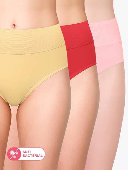 Susie Multicolor Solid Tummy Tucker Panty Combo M