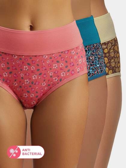 Susie Printed Multicolor Tummy Tucker Panty Combo H