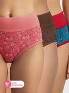 Susie Printed Multicolor Tummy Tucker Panty Combo Q