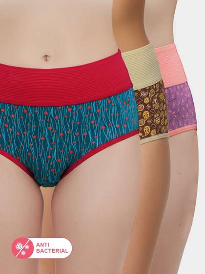 Susie Printed Multicolor Tummy
                          Tucker Panty Combo U