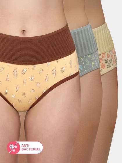 Susie Printed Multicolor Tummy
                          Tucker Panty Combo V