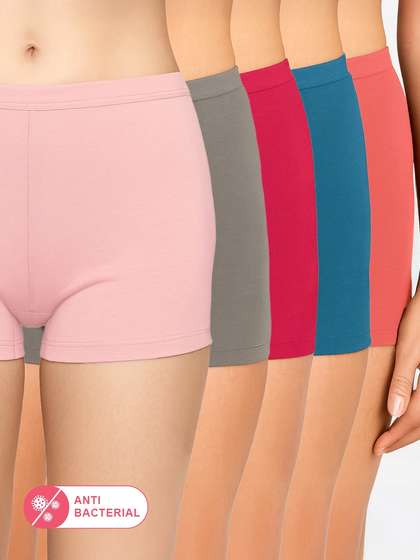 Susie Multicolor Solid Boyshorts Panty Combo P