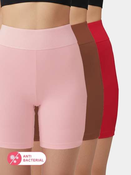 Susie Solid Multicolor Anti-chafing Tummy Tucker Undershorts Combo B