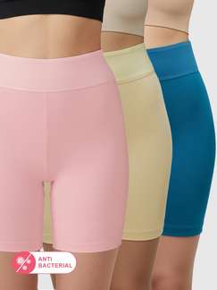 Susie Solid Multicolor Anti-chafing Tummy Tucker Undershorts Combo E