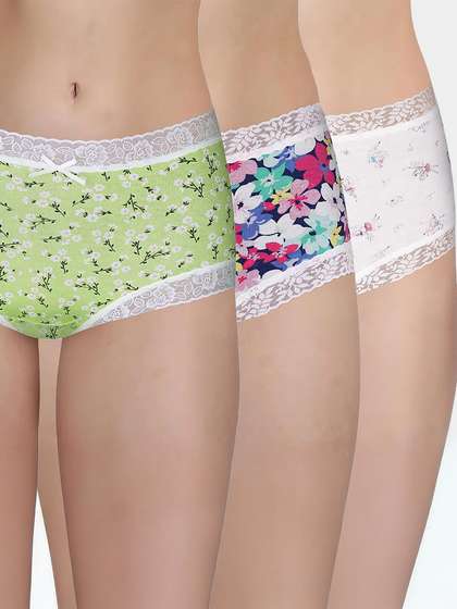 Susie Multicolor Floral Printed Medium Waist Hipster Panty Combo G