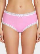 Susie Candy Pink Ribbed Full Coverage Hipster Panty