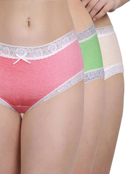 Susie Multicolor Low Waist Lace Hipster Panty Combo