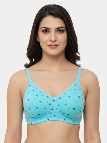 Susie Blue Radiance Secret Side Shaper Basic Moulded Printed Bra