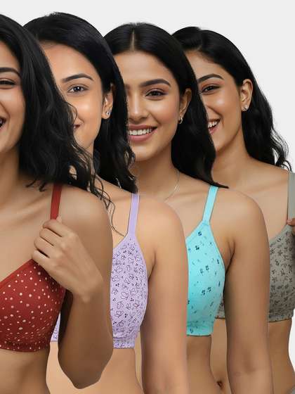 Susie Multicolor
                                  Printed Secret Side Shaper Basic
                                  Moulded Printed Bra Combo F