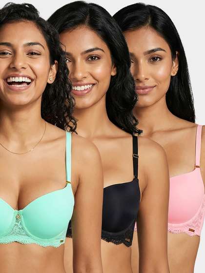 Susie Multicolor Padded Wired Ultimate Push Up Bra Combo