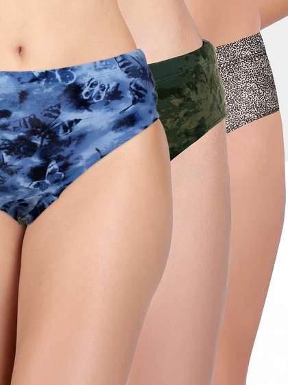 Susie Multicolor Printer Full Coverage Hipster Panty Pack L